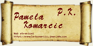 Pamela Komarčić vizit kartica